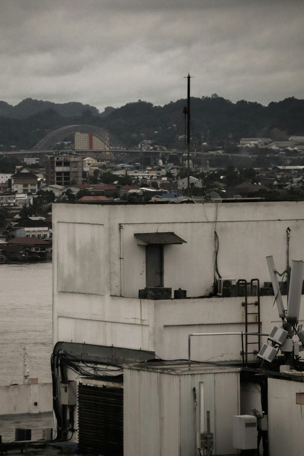 a view of a city and a body of water