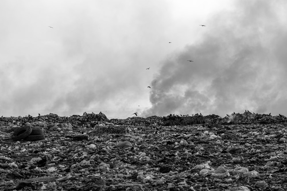 Un primer plano de humo