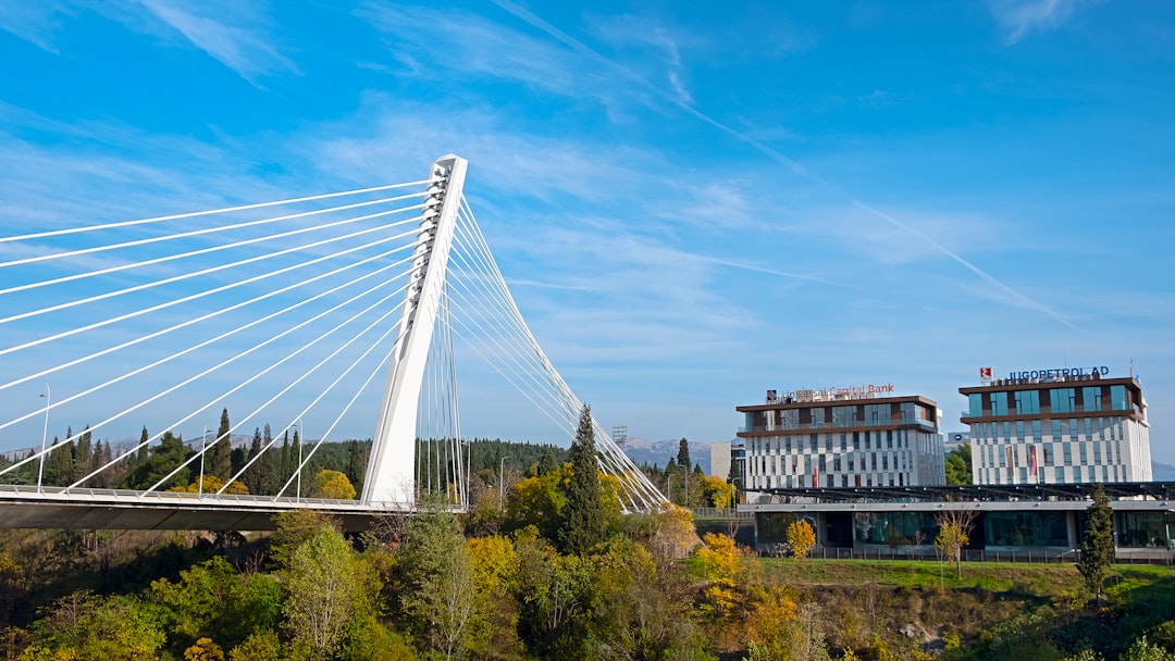 travelers stories about Suspension bridge in Podgorica, Montenegro