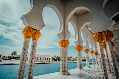 Hotel pickup ahead of the Sheikh Zayed Grand Mosque tour