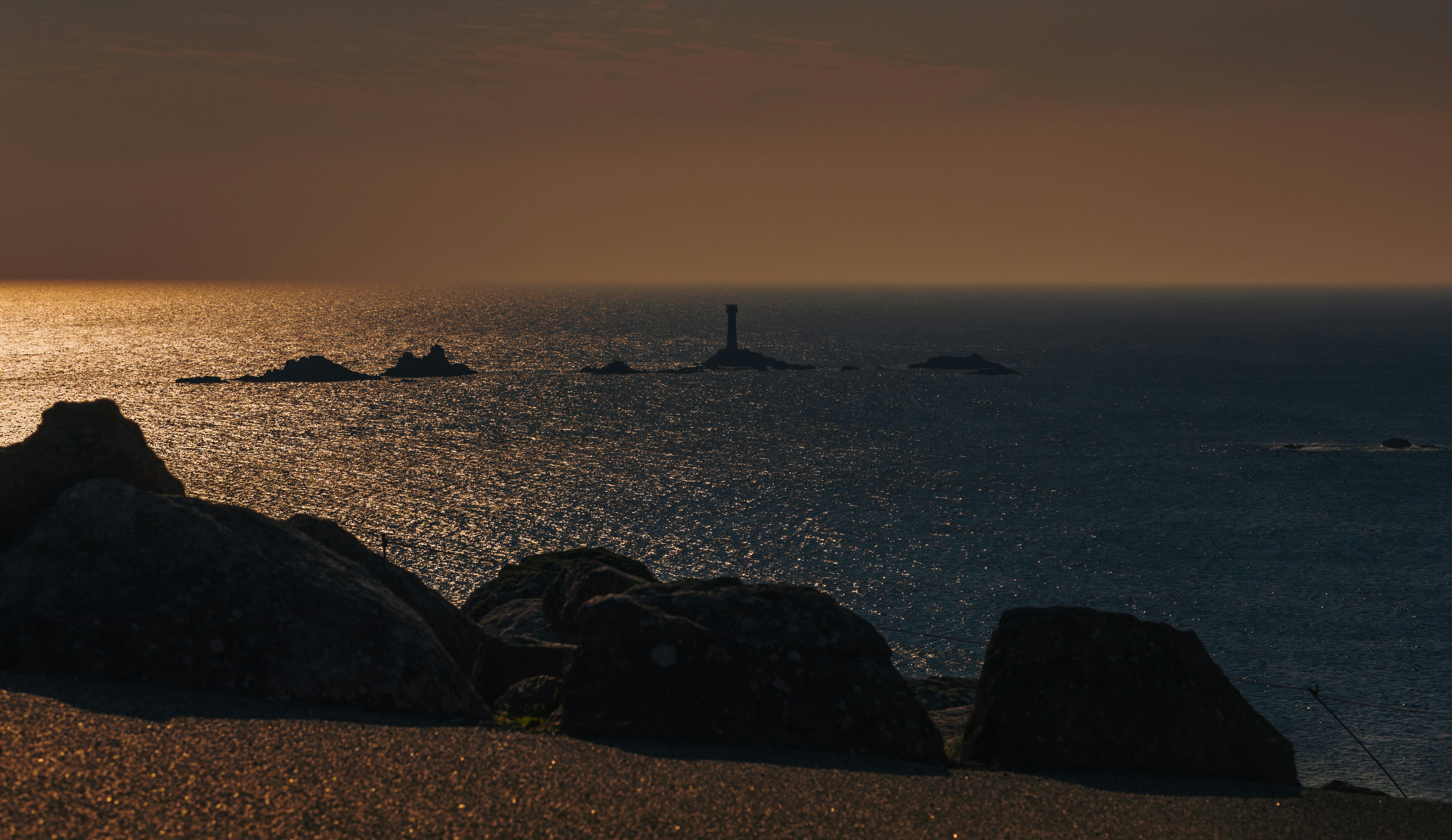 A view out to sea from Land's End, mainland Britain's most south-westerly point and one of the country's most famous landmarks.