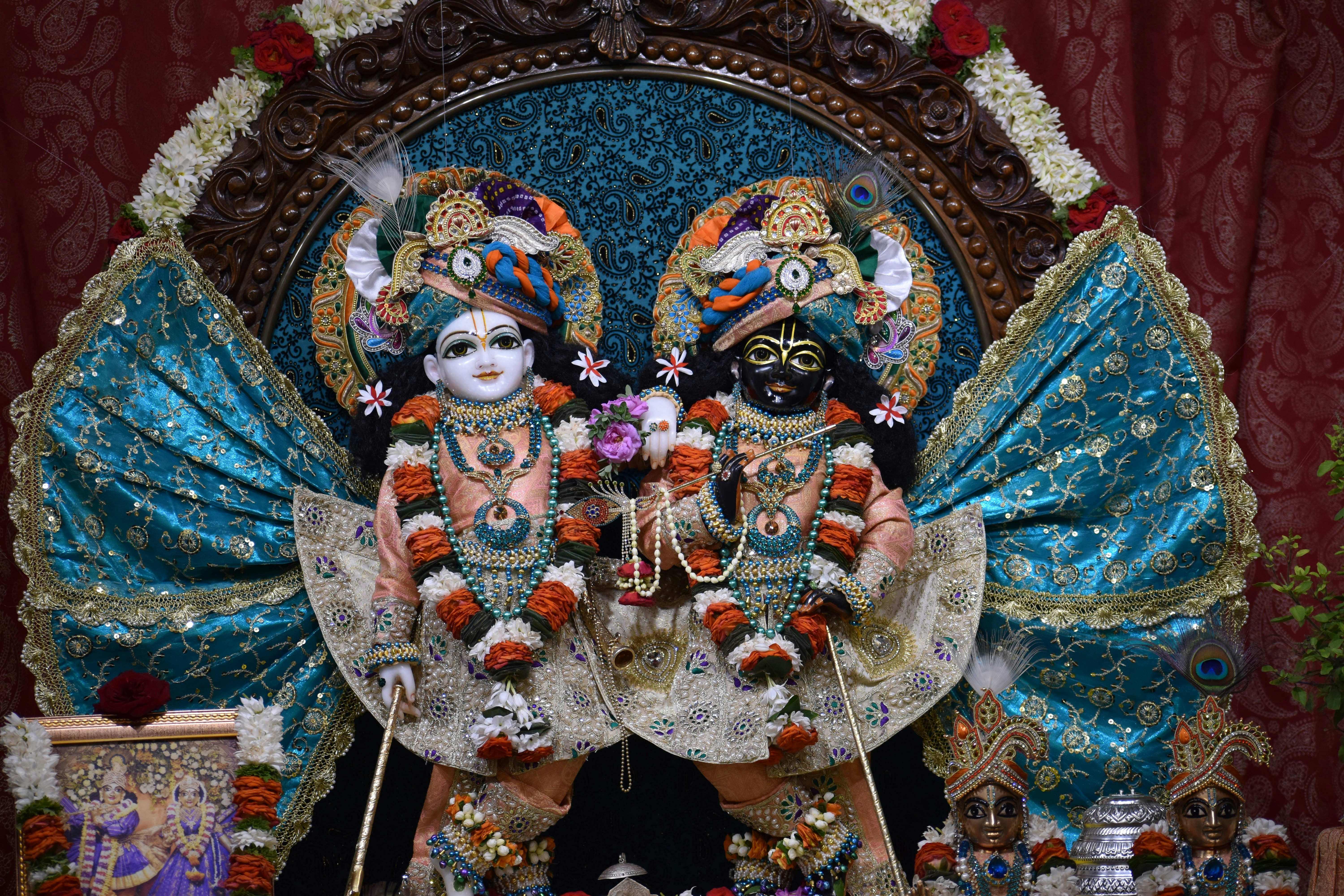 a statue of a person with a mask on