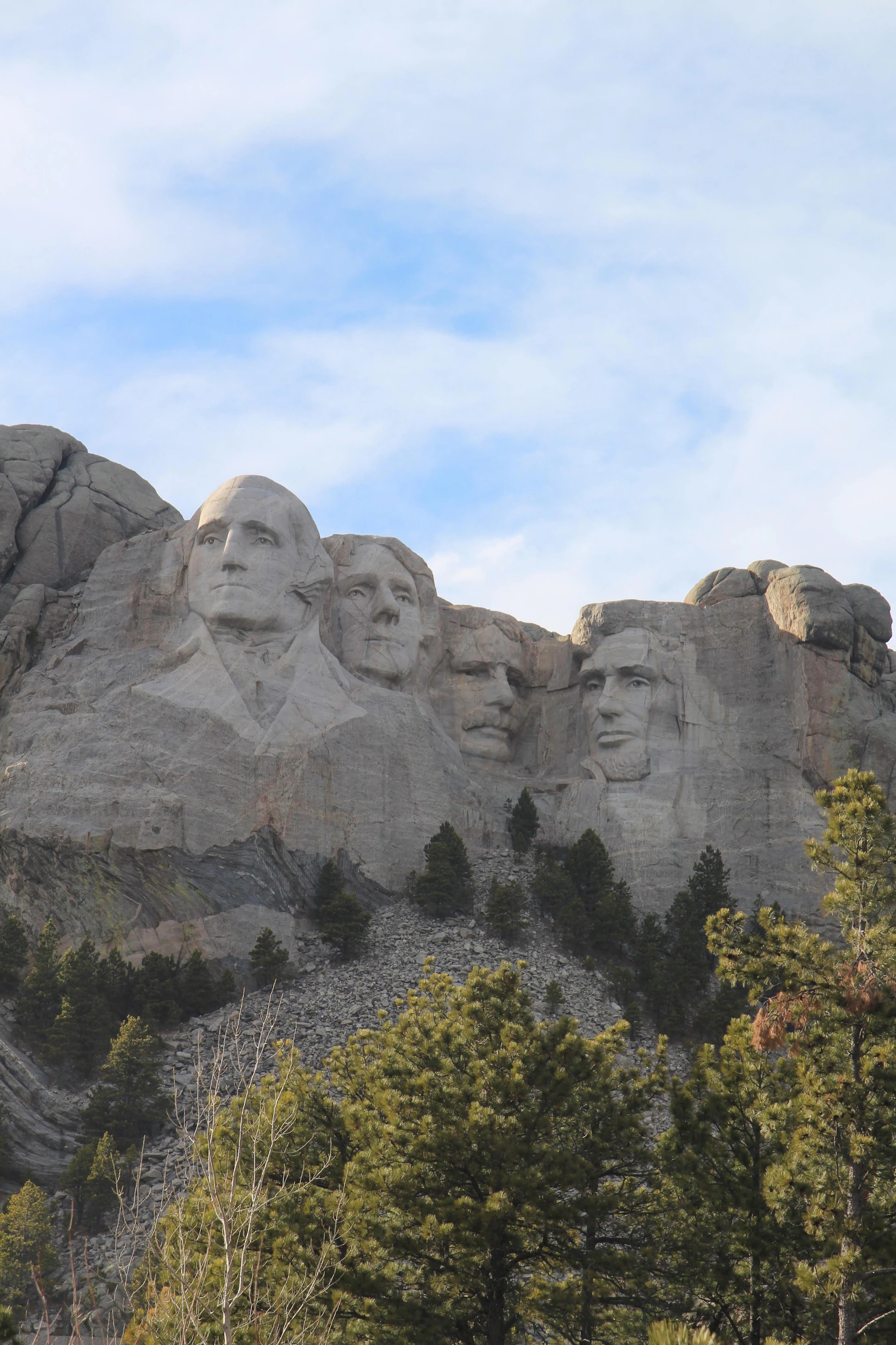a group of presidents carved into the side of a mountain