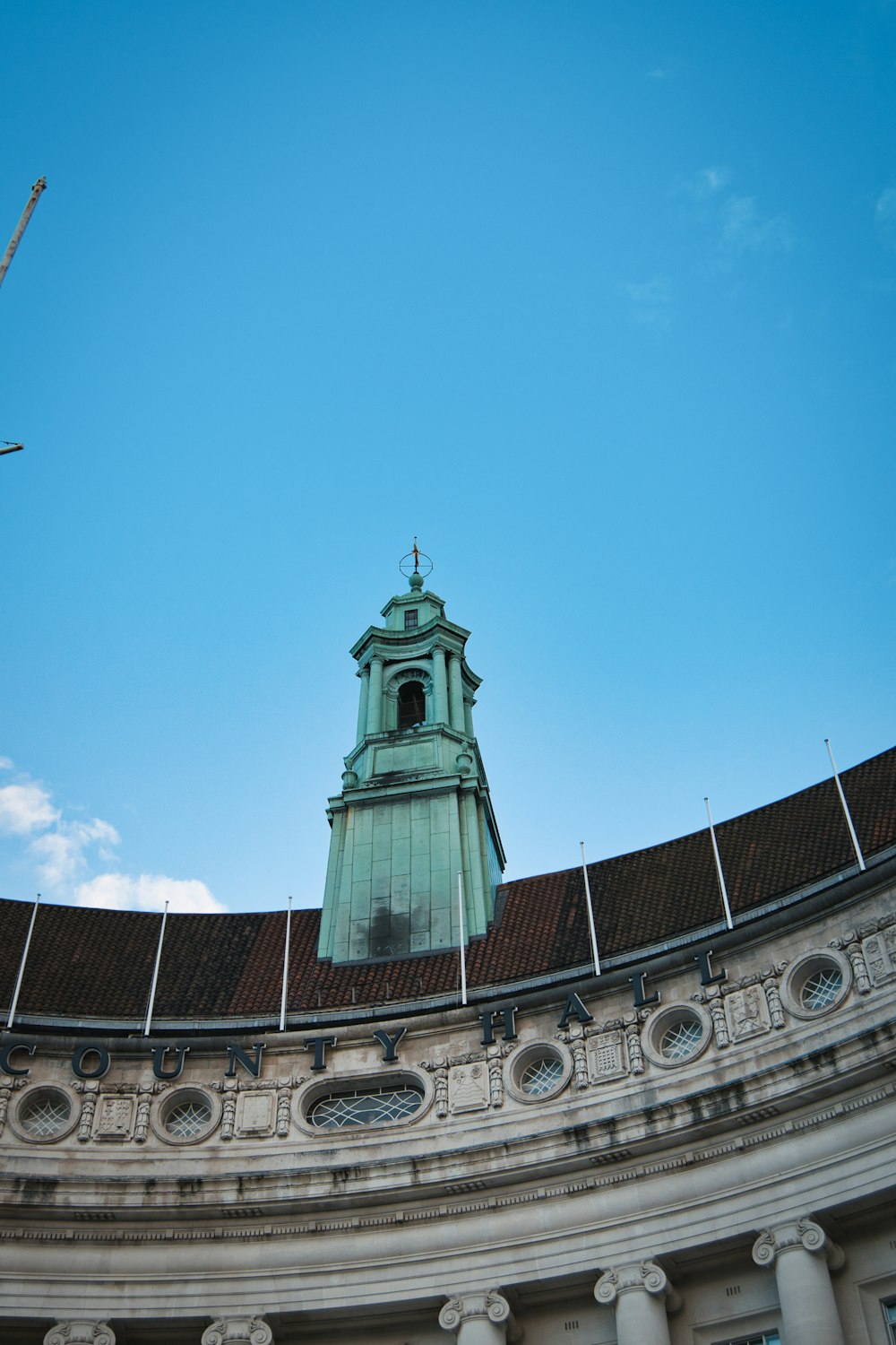 a clock tower on top of a building