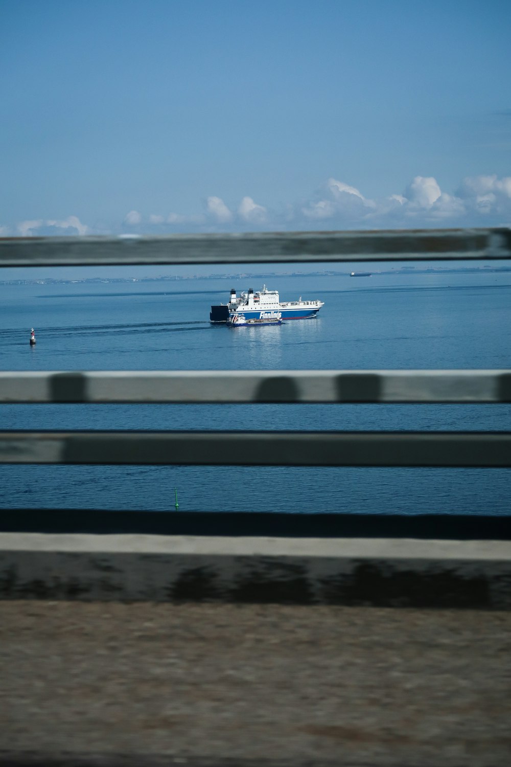 a boat traveling across a large body of water