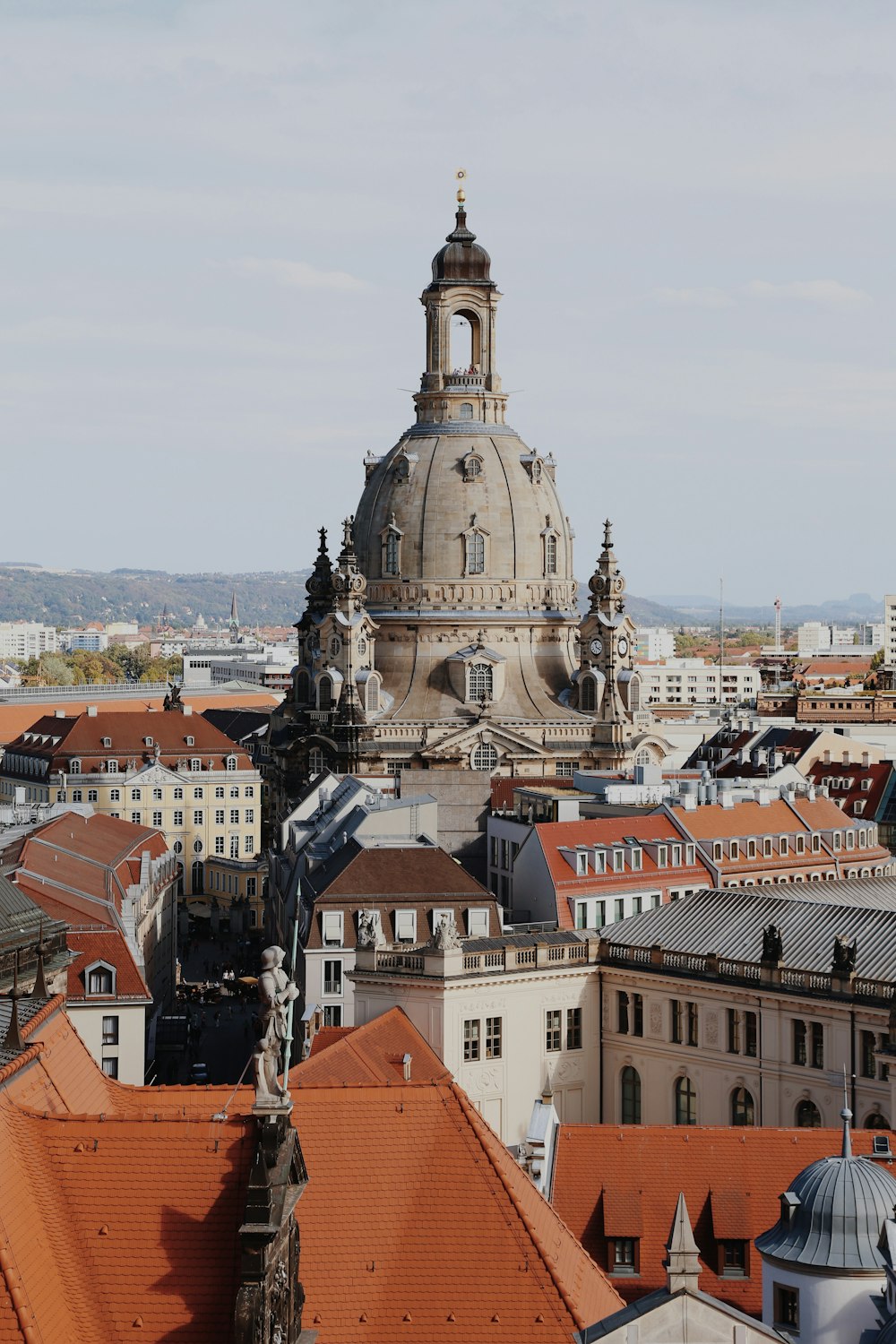 a view of a city from a high point of view