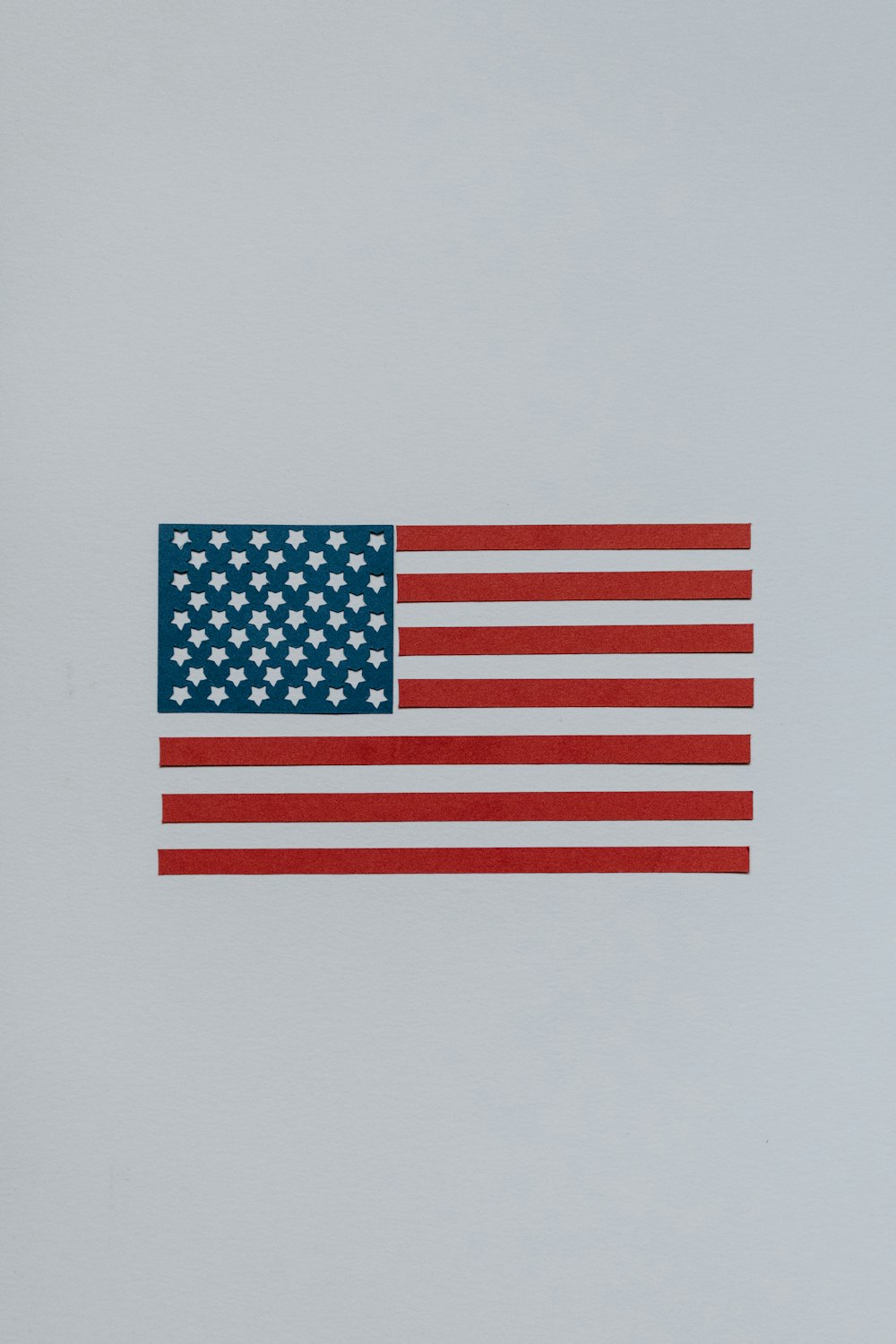 an american flag on a white background