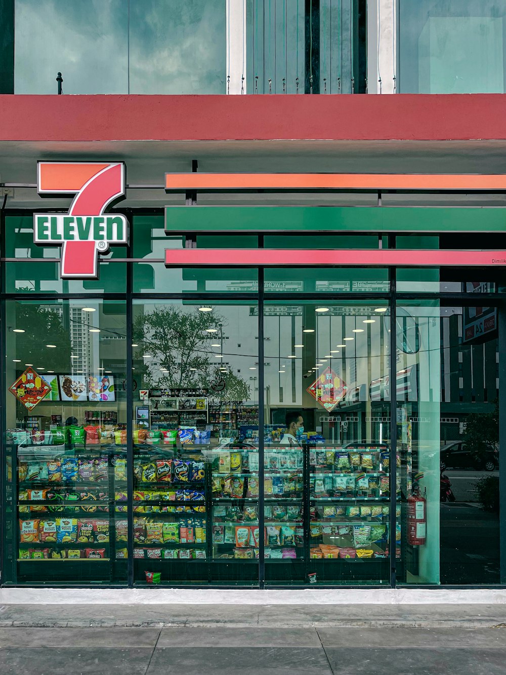 a store front with a sign that says eleven eleven