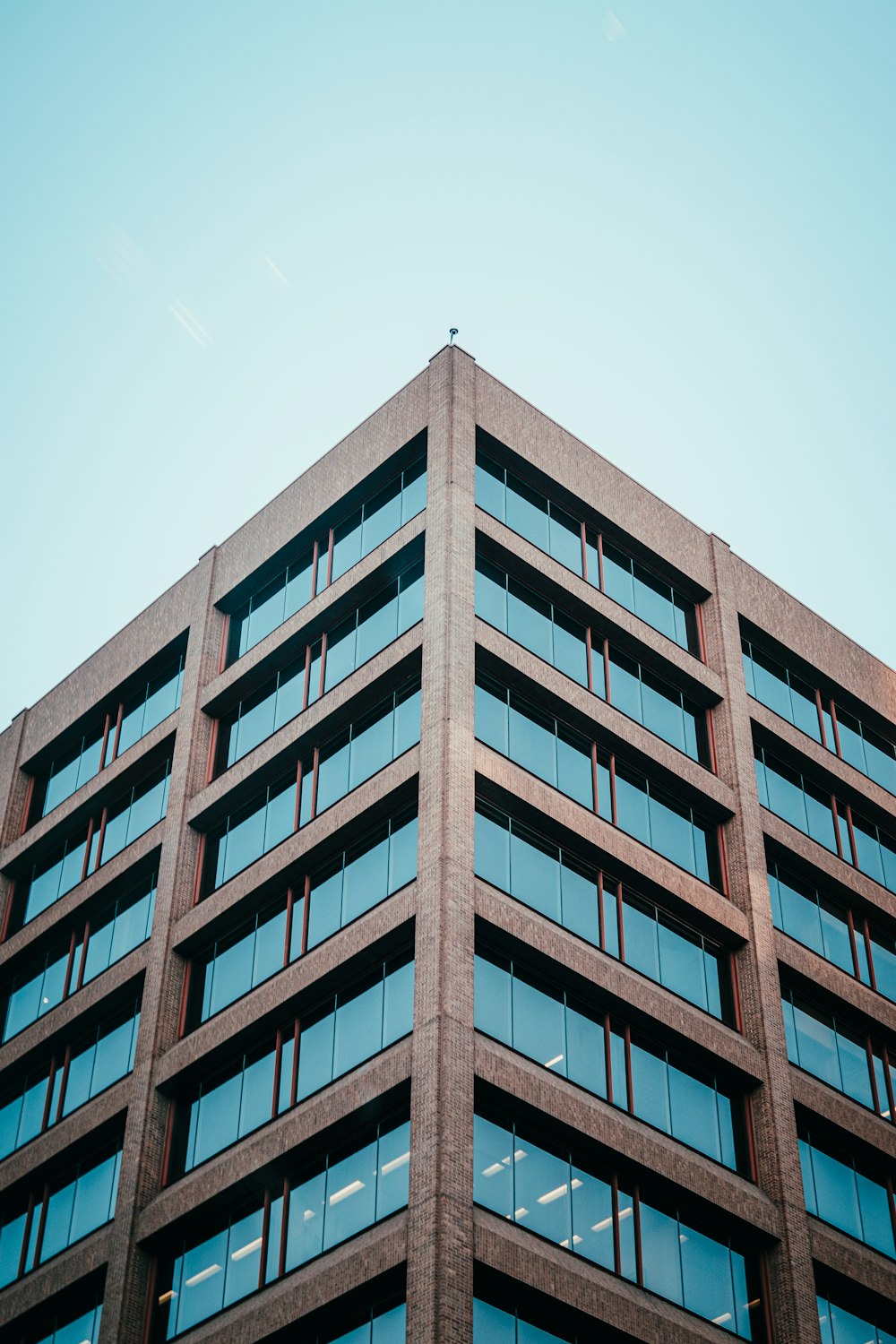 a very tall building with lots of windows