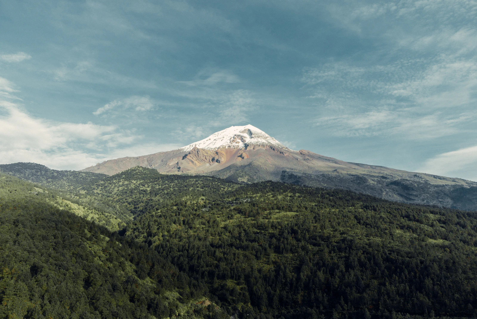 Snow-capped summit of Pico de Orizaba