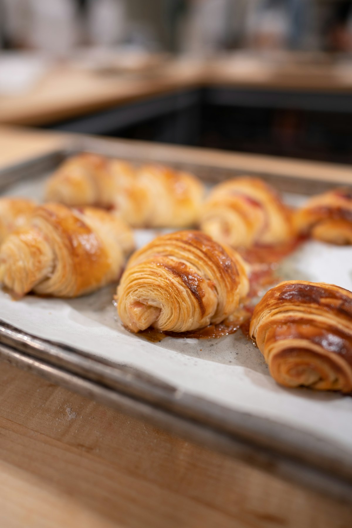 Boterrijke croissants uit de oven