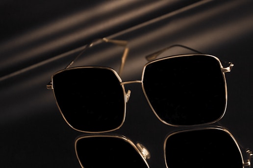 A stylish pair of sunglasses showcasing retro square frames.