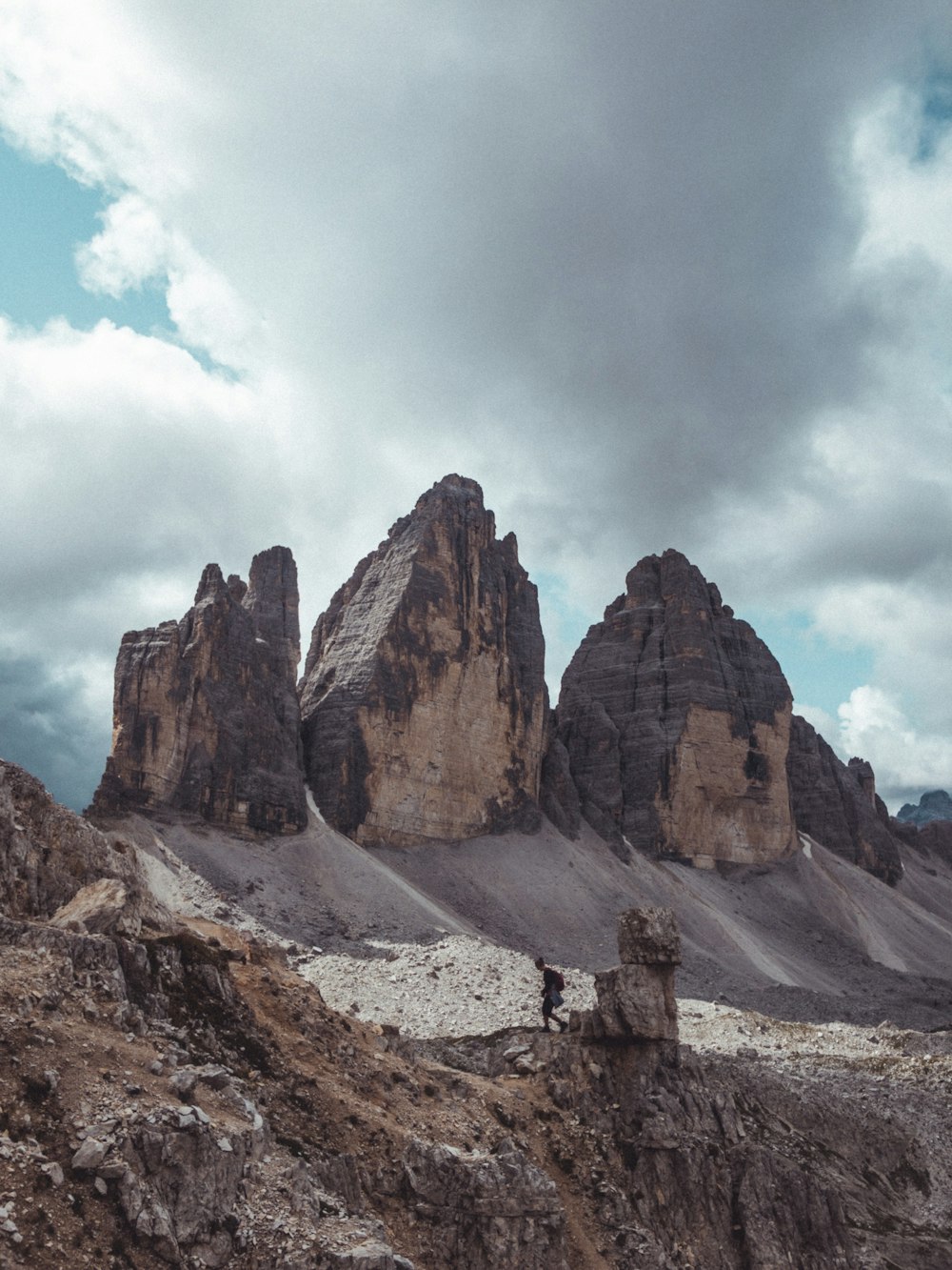 a group of rocks sitting on top of a mountain