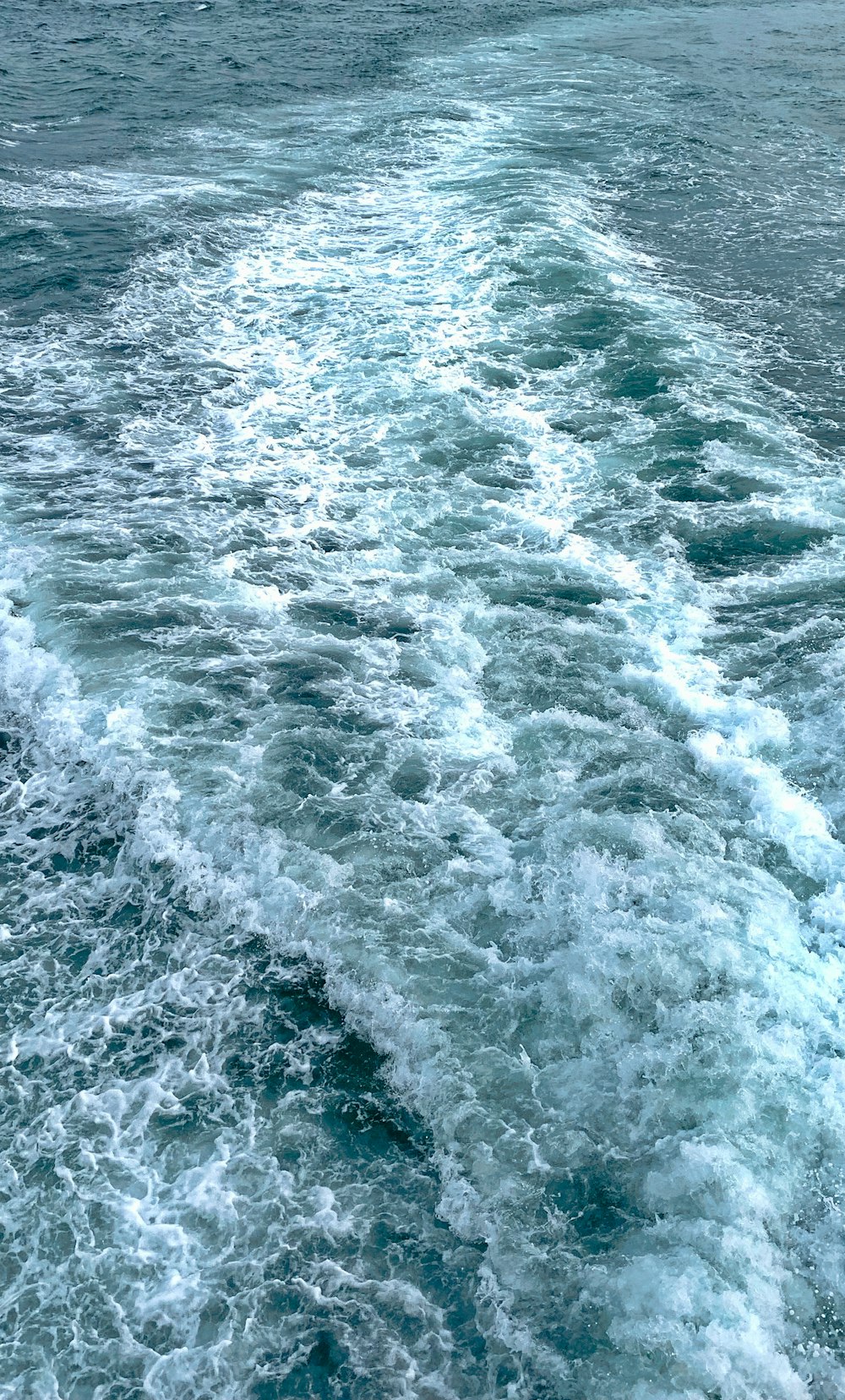 the wake of a boat on the water