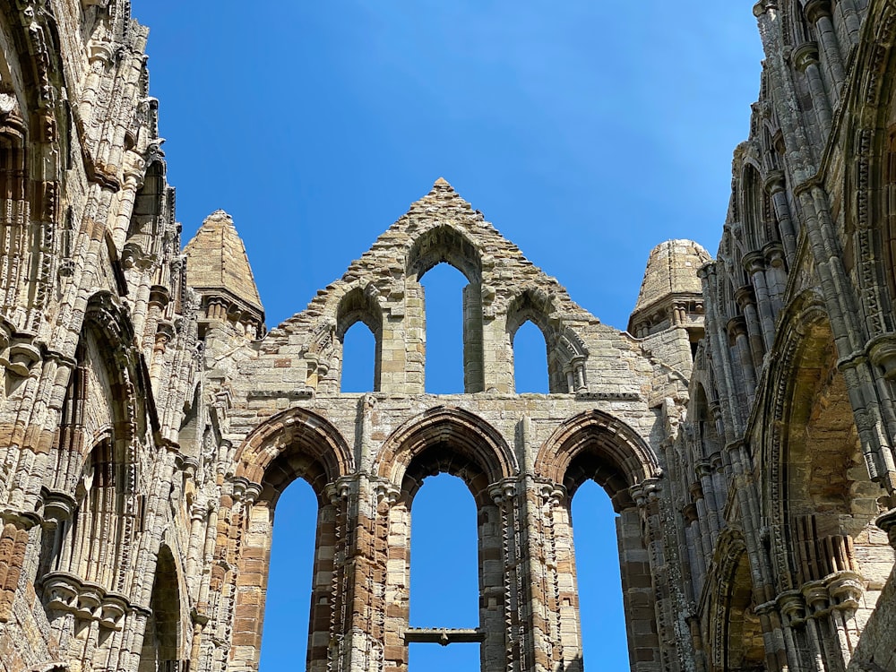 a view of the inside of an old building