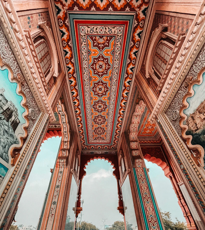 The breathtaking symmetry of Patrika Gate in Jaipur