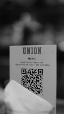 a piece of paper with a qr code on it