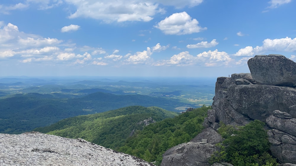 a view of the mountains from a high point of view