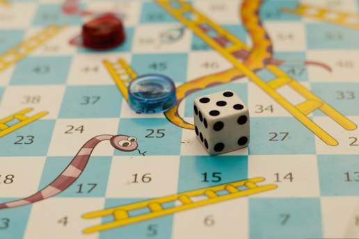 snakes and ladders board monk