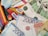 A scattered arrangement of various banknotes and credit cards, including Visa and Mastercard. The banknotes are in denominations of 1000, 2000, and 5000, featuring different colors and designs.