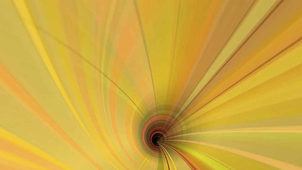 an abstract image of a yellow and red swirl