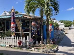 a small building with a lot of decorations on it