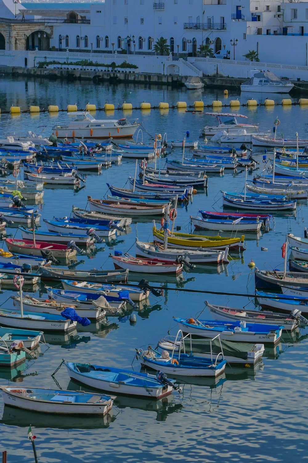 a harbor filled with lots of small boats
