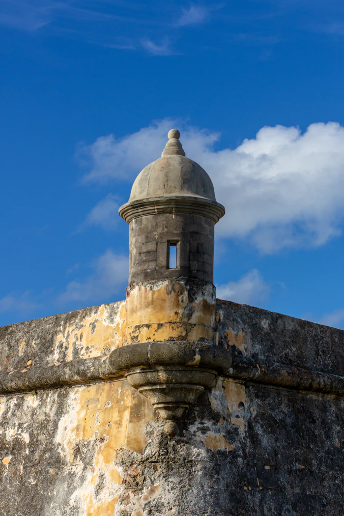 Sentry tower of Castillo San Felipe del Morro, Old San Juan, Puerto Rico