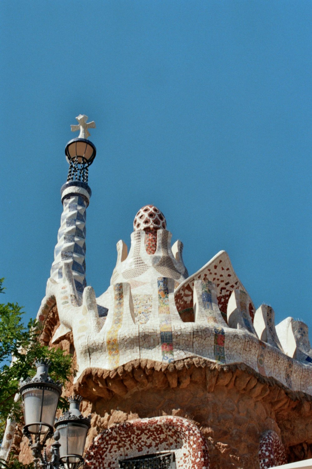 a building with a cross on top of it