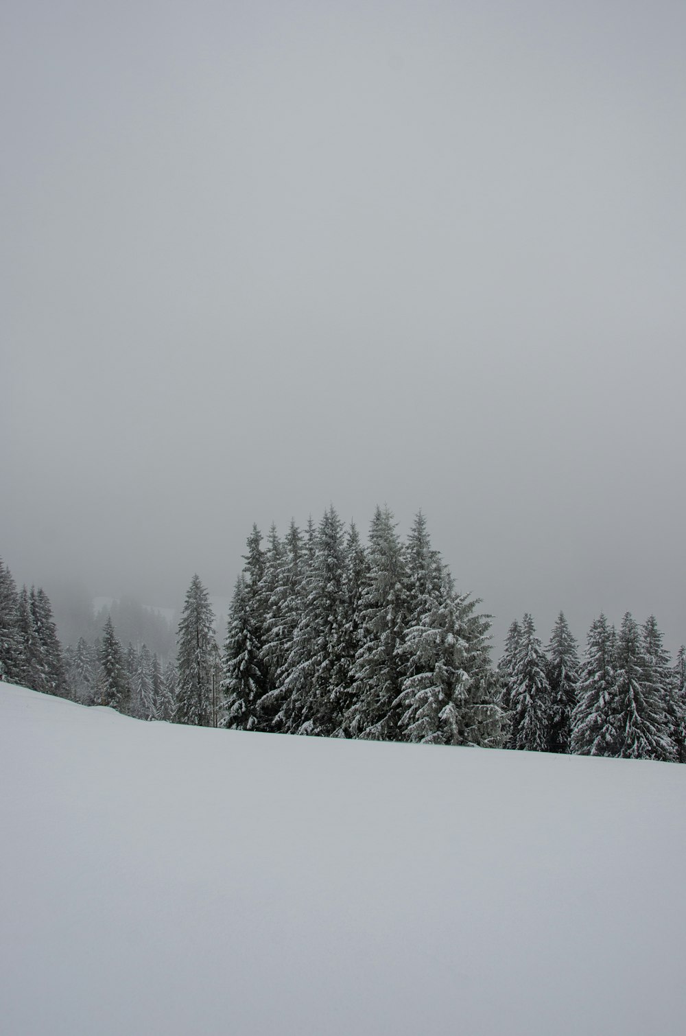 a person riding skis on top of a snow covered slope