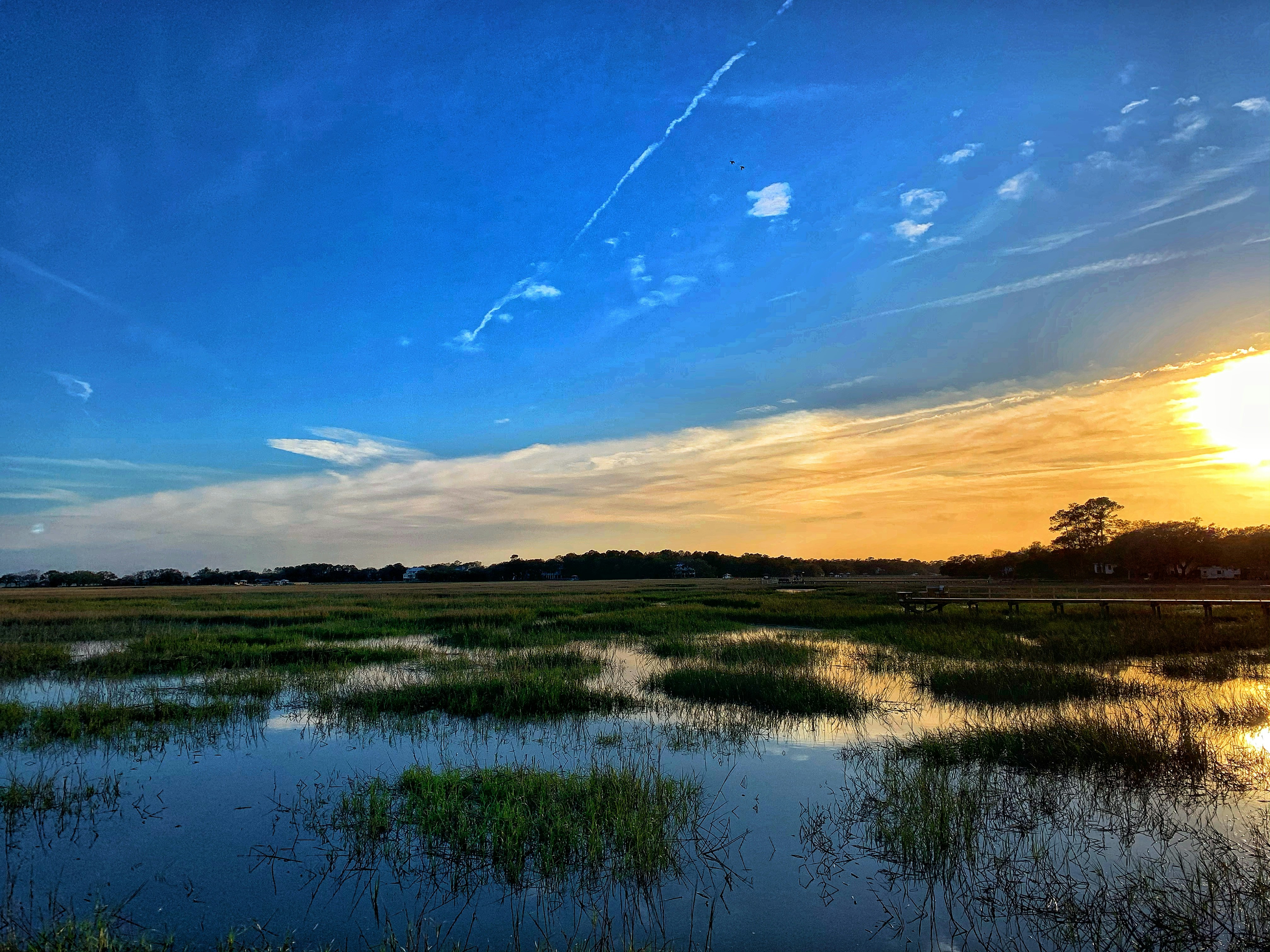 Sunset on the marsh