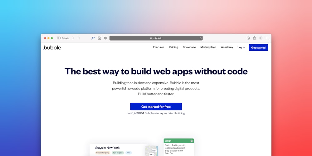 La mejor manera de crear aplicaciones web sin código