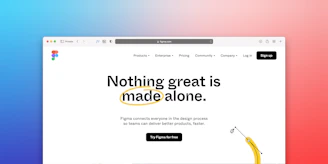 a computer screen with the words nothing great is made alone