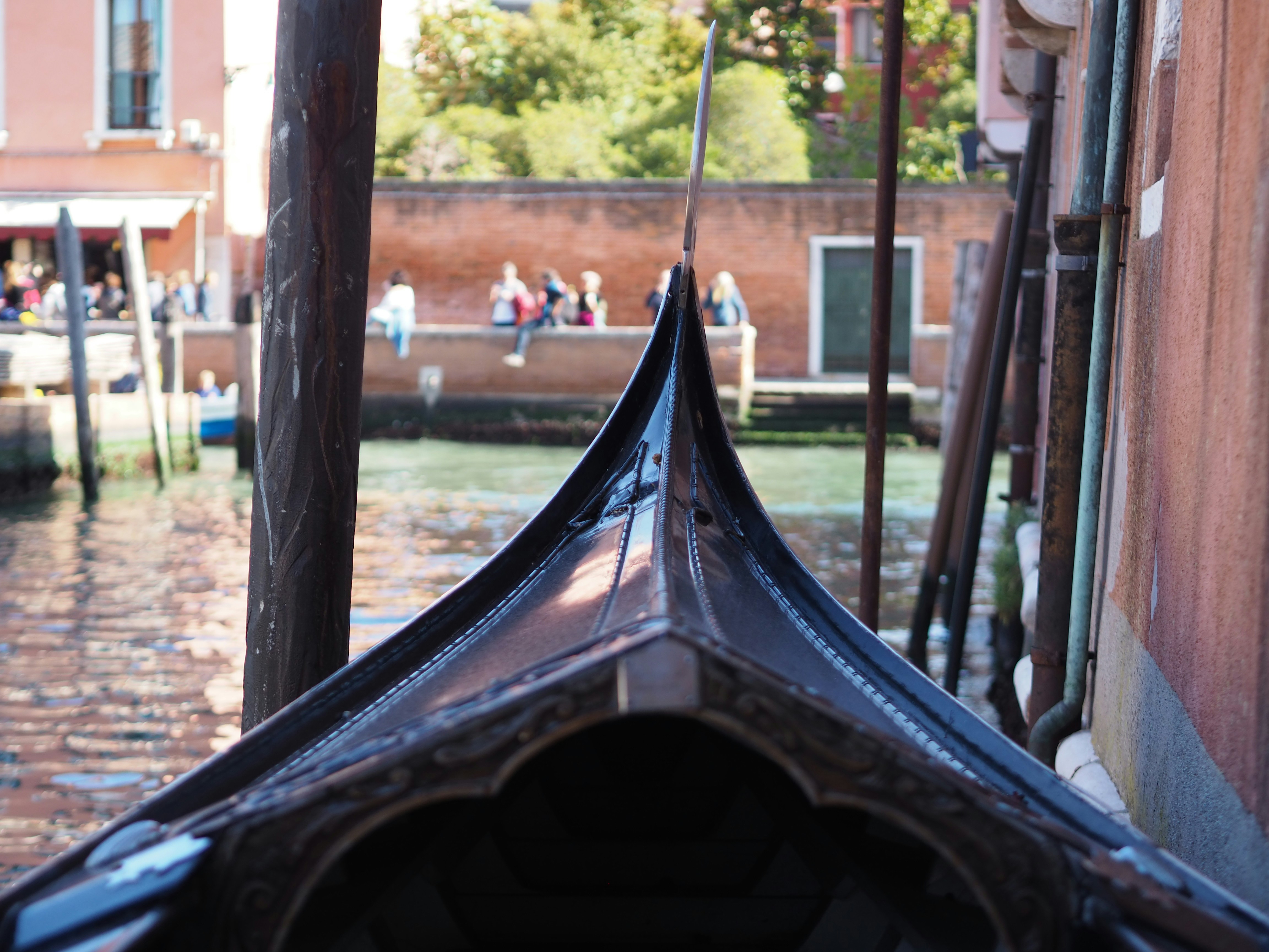 a close up of a boat on a body of water