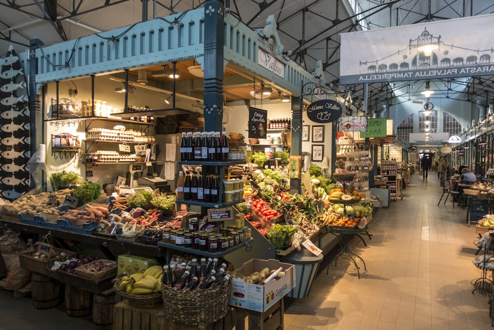 a grocery store filled with lots of fresh produce
