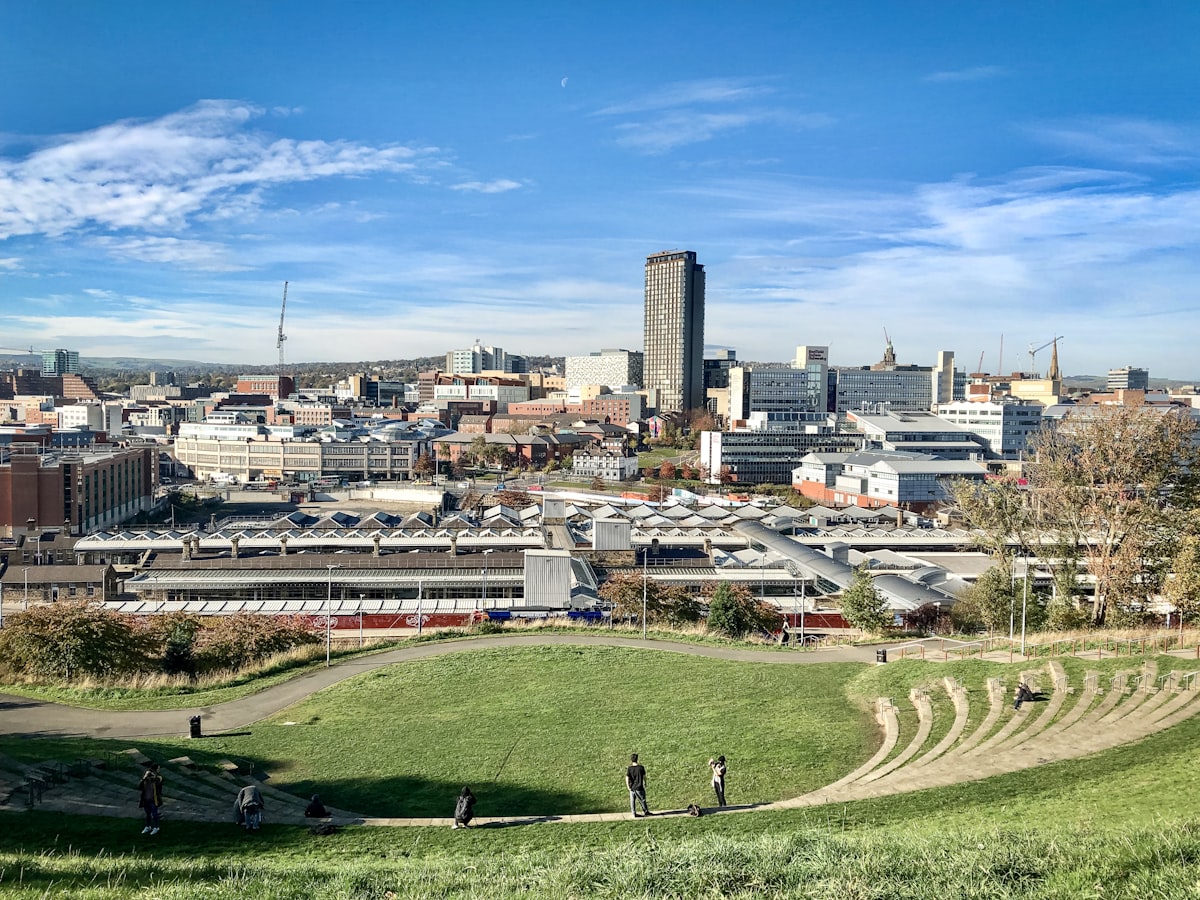 Sheffield city centre skyline, South Yorkshire