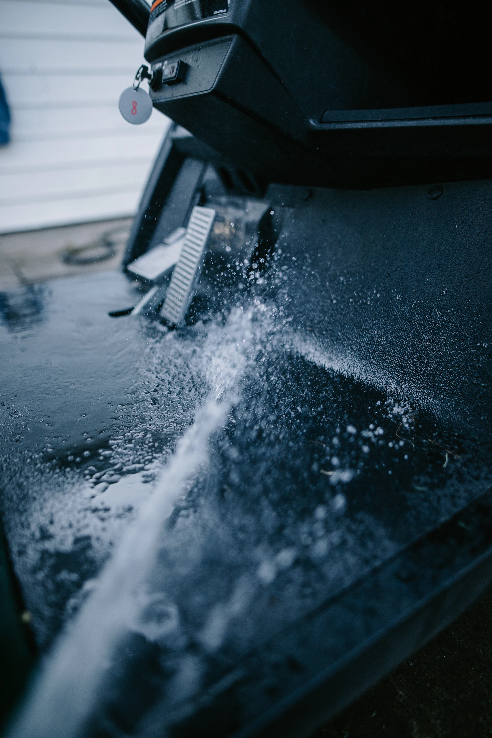 a close up of a jet engine on a vehicle