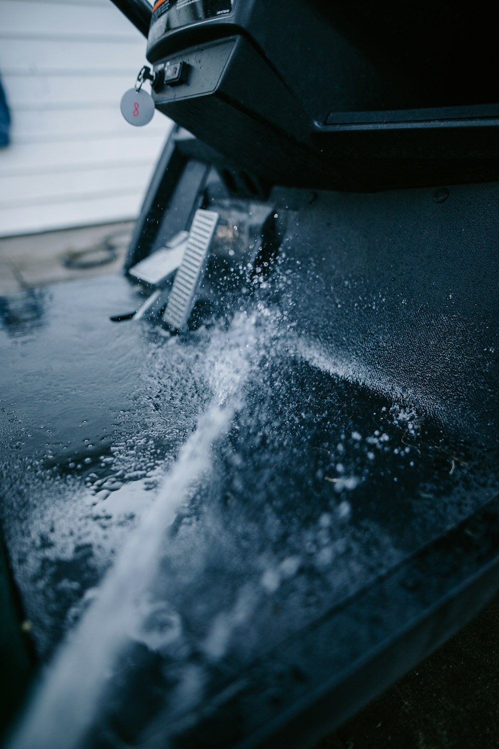 a close up of a jet engine on a vehicle