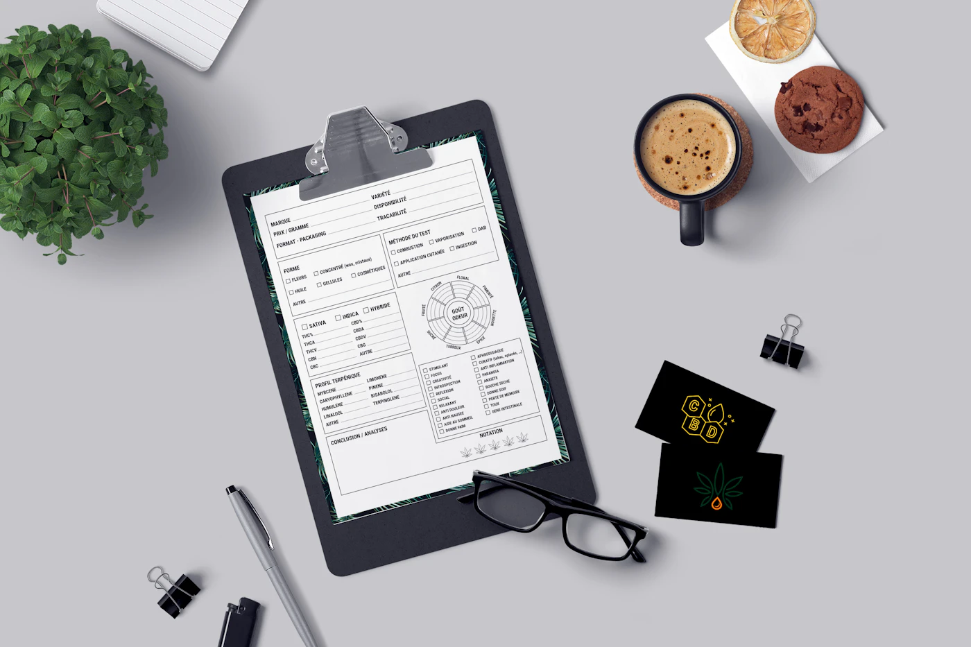Checklist sobre una mesa de trabajo