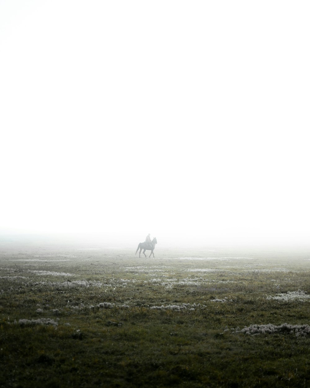 Un par de personas en un campo