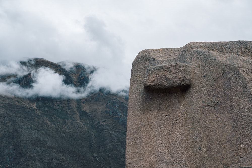 a large rock with a hole in the middle of it