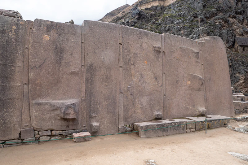 The Sun Temple megaliths and terraces of the Ollantaytambo ruins
