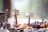 A close-up of beautifully crafted spiritual items displayed on a wooden table.