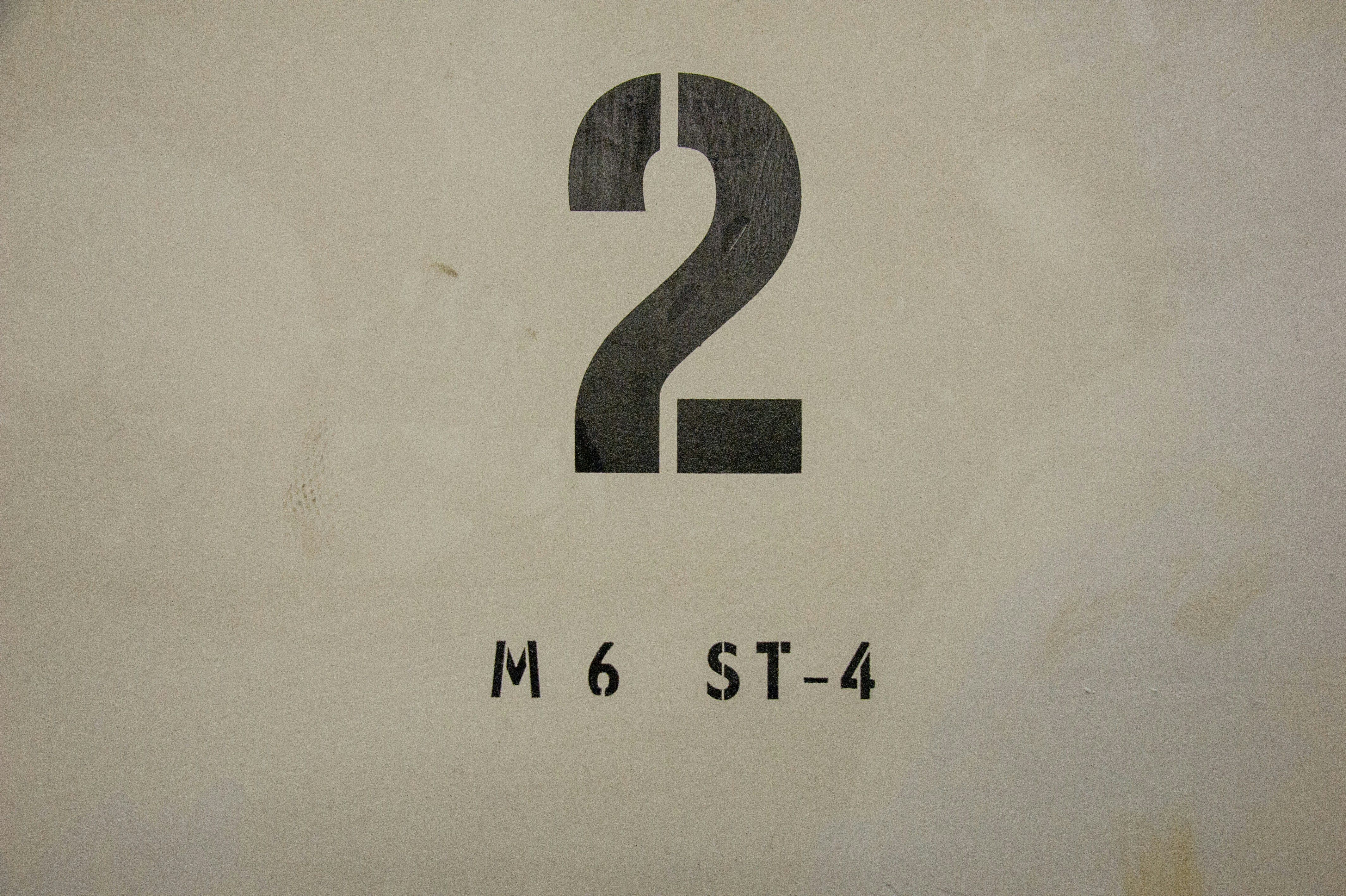 A number 2 sign