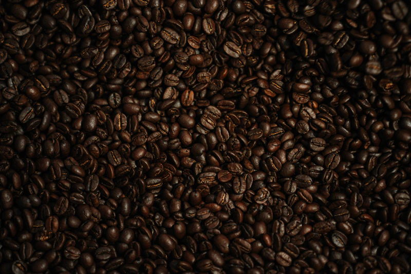 Frisch geröstete Kaffeebohnen