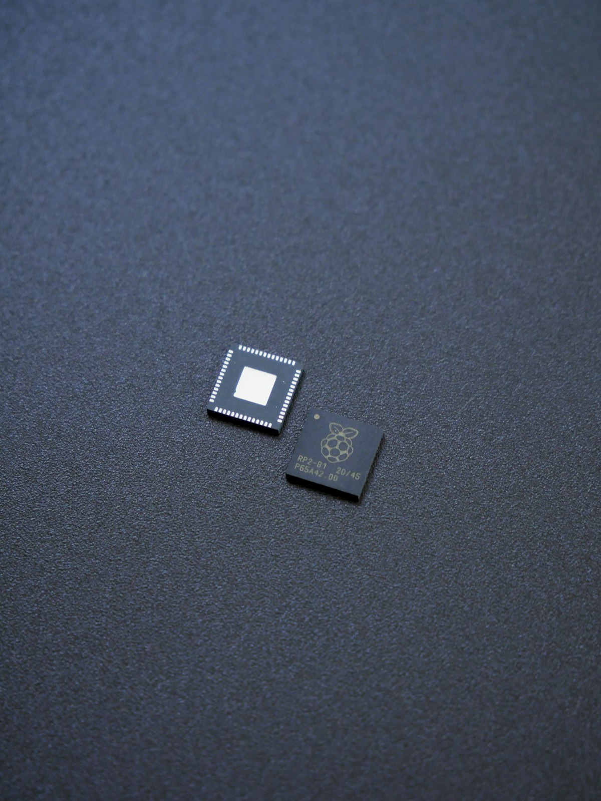 A semiconductor chip on a circuit board