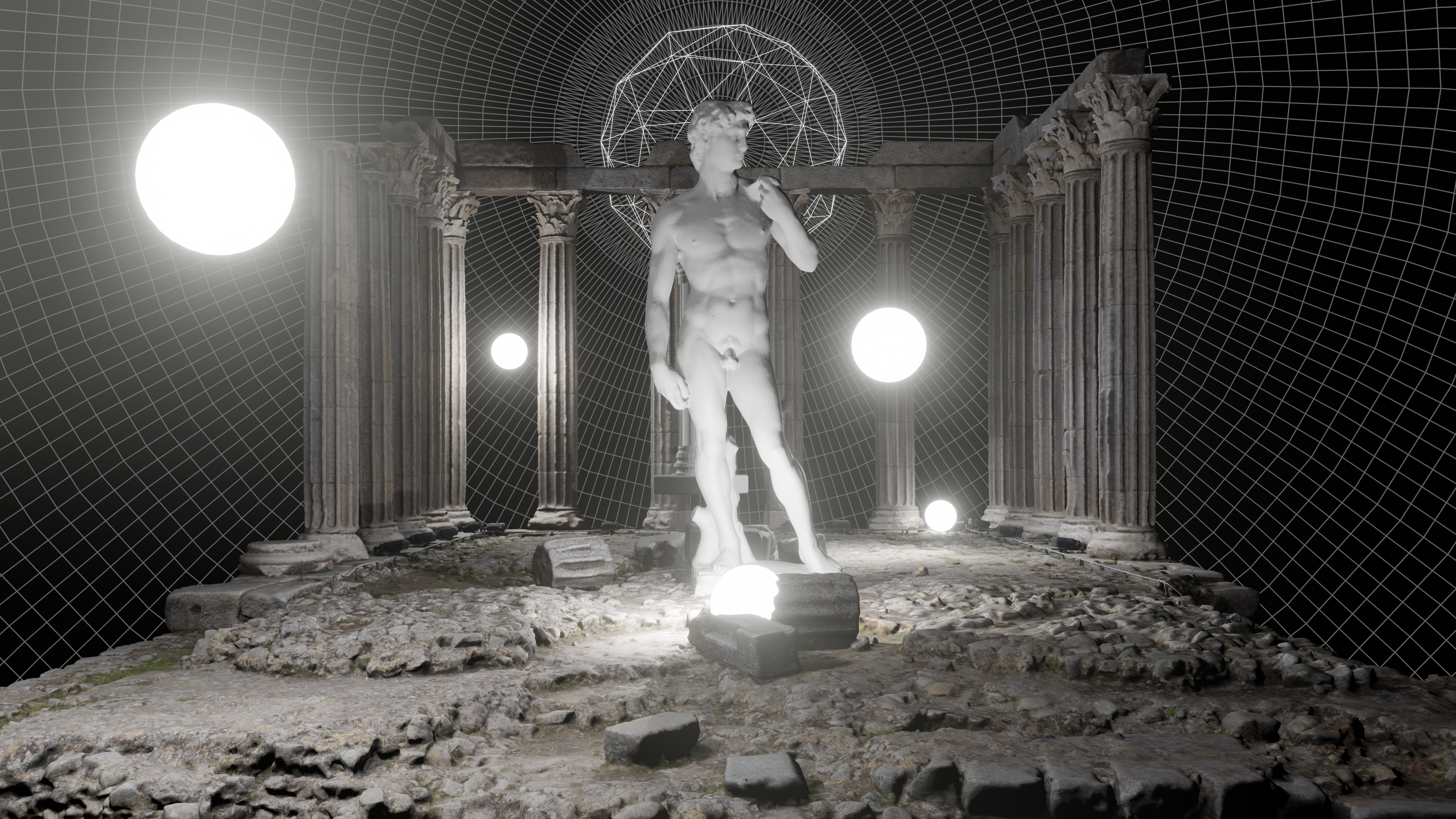 a statue of a man standing in a room (Photo by Mohnish Landge on Unsplash)