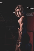 woman in a dark room-topic-How to Get Lean Mass Body
