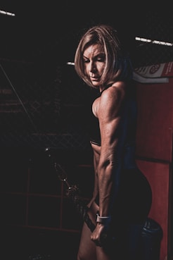 woman in a dark room-topic-How to Get Lean Mass Body