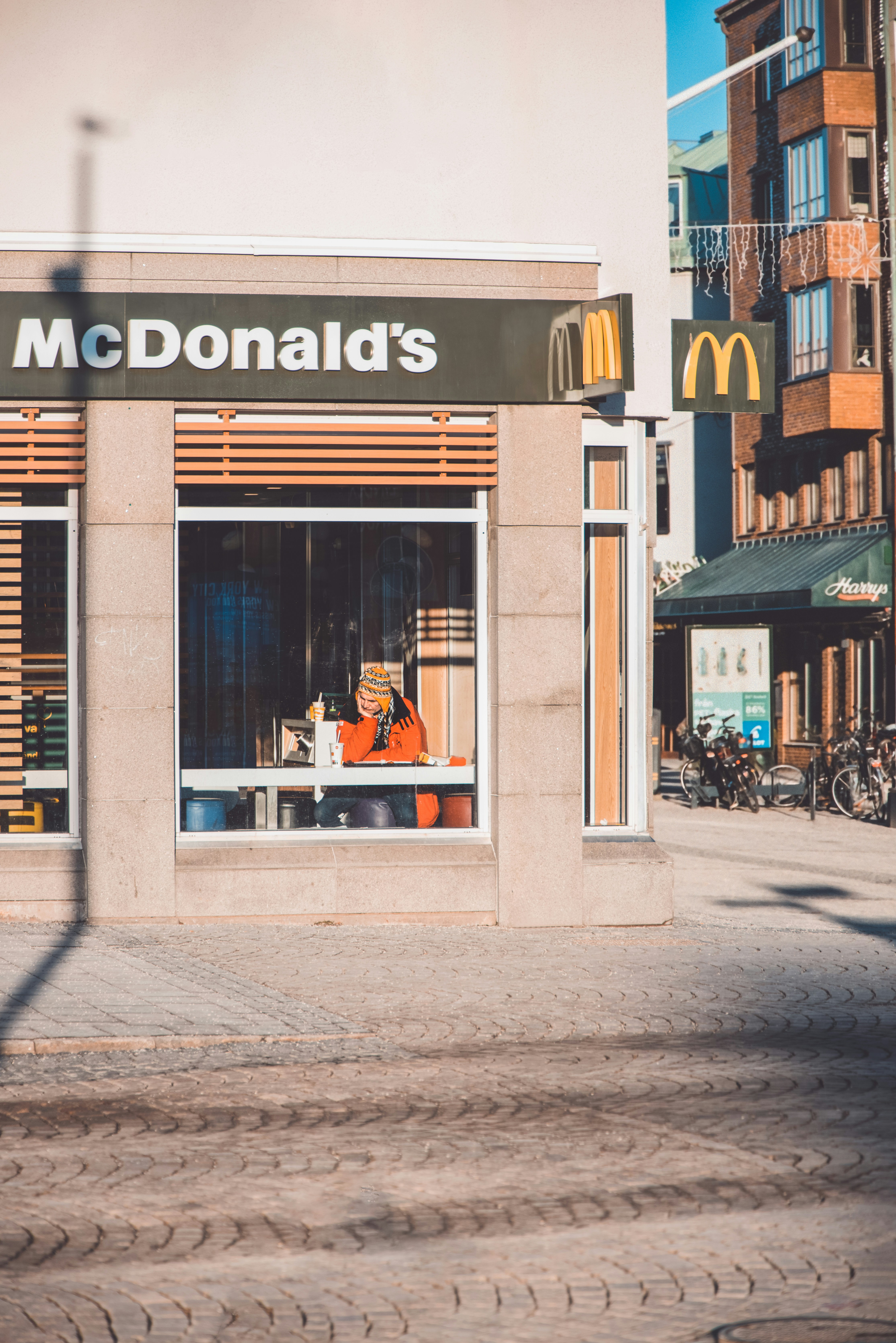a-mcdonald-s-restaurant-on-a-city-street-photo-free-sweden-image-on